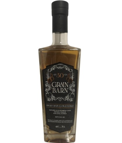 Fles Grain Barn 30 Years Old, whisky, op voorraad bij slijterij t Bockje in Bathmen