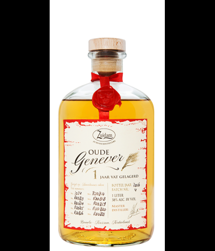 Zuidam Oude Genever 1 Jaar, jenever bij slijterij t Bockje in Bathmen