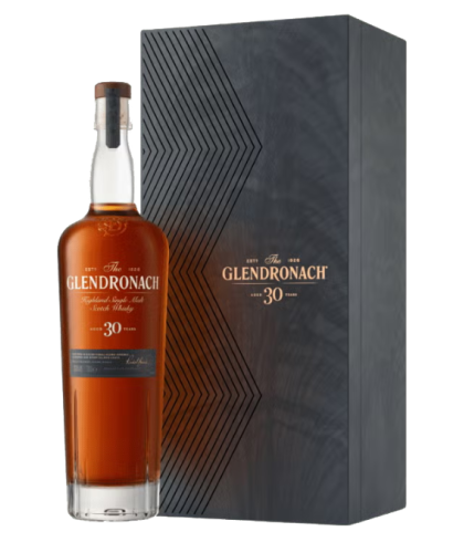 Fles GlenDronach 30 Years Old, single malt whisky, op voorraad bij slijterij t Bockje in Bathmen