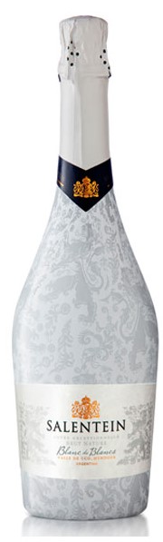 Fles Salentein Blanc de Blancs, wijn, op voorraad bij slijterij t Bockje in Bathmen