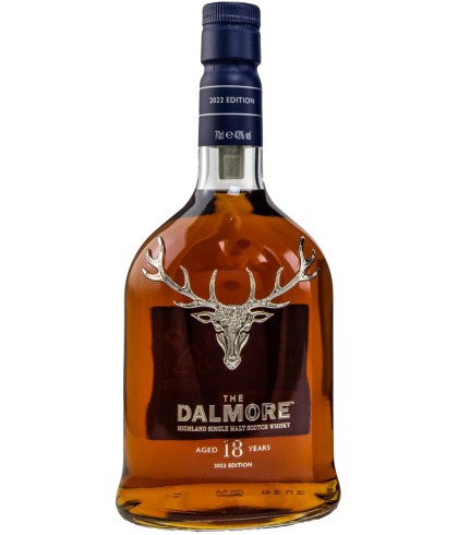 Fles The Dalmore 18 Years Old, single malt whisky, op voorraad bij slijterij t Bockje in Bathmen