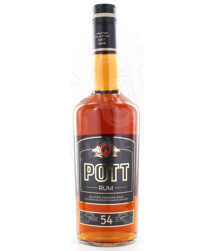 Fles Pott rum 54%, rum, bij slijterij t Bockje in Bathmen