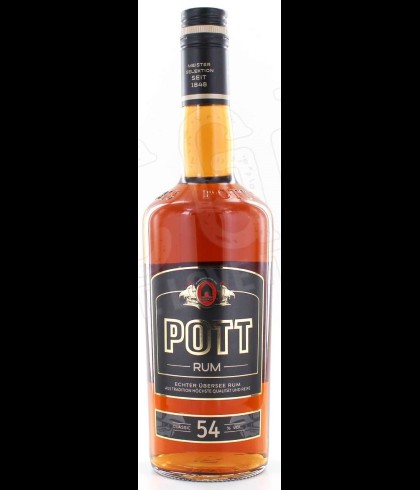 Fles Pott rum 54%, rum, bij slijterij t Bockje in Bathmen