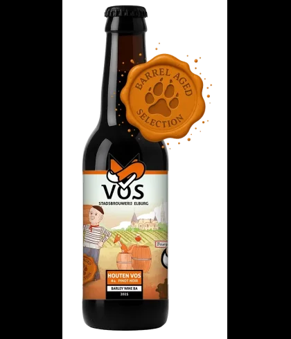 Brouwerij Vos Houten Vos #4 Barrel Aged serie, bier op voorraad bij slijterij t Bockje in Bathmen