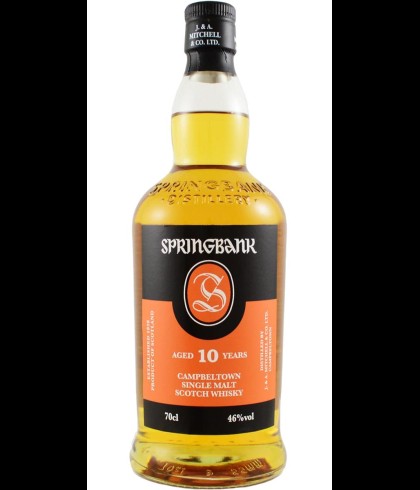 Fles Springbank 10 Years Old, single malt whisky, op voorraad bij slijterij t Bockje in Bathmen