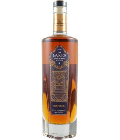 Fles The Lakes Resfeber, Engelse whisky uit Cumbria, op voorraad bij slijterij t Bockje in Bathmen
