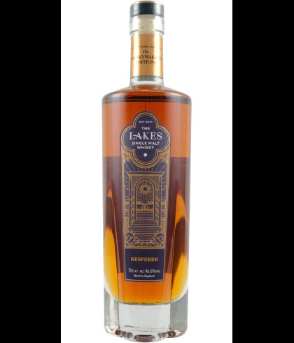 Fles The Lakes Resfeber, Engelse whisky uit Cumbria, op voorraad bij slijterij t Bockje in Bathmen