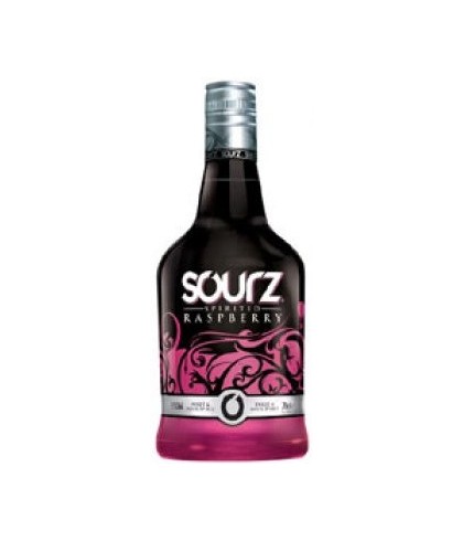 Sourz Raspberry, op voorraad bij slijterij t Bockje in Bathmen