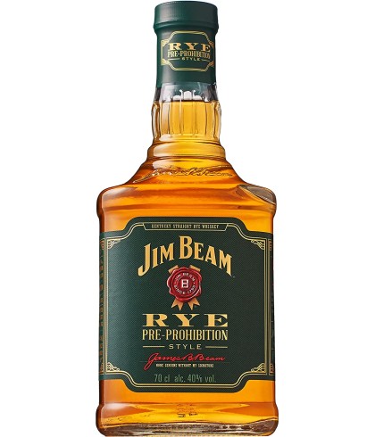 Fles Kentucky bourbon van Jim Beam, op voorraad bij slijterij t Bockje in Bathmen