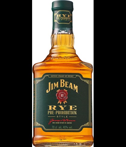 Fles Kentucky bourbon van Jim Beam, op voorraad bij slijterij t Bockje in Bathmen