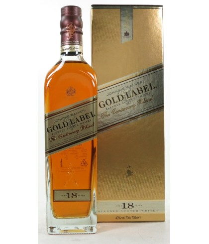 Fles blended Scotch van Johnnie Walker, op voorraad bij slijterij t Bockje in Bathmen