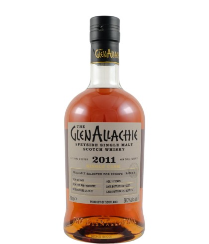 Fles Glenallachie 2011 11 Years Old Single Cask for Europe Batch 6, whisky, bij slijterij ’t Bockje in Bathmen