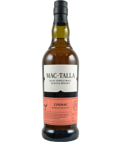 Fles Mac-Talla Cognac Feis Ile 2026, Islay single malt whisky, op voorraad bij slijterij ’t Bockje in Bathmen