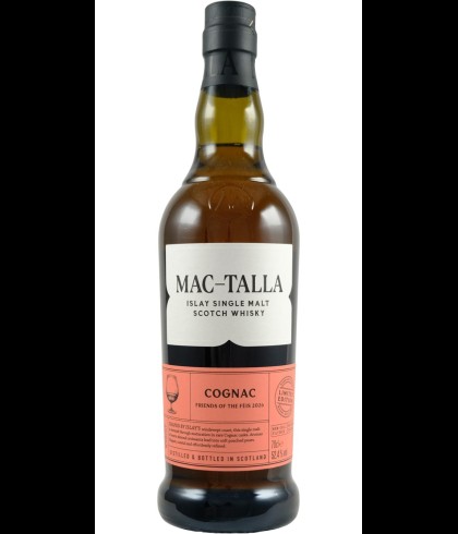 Fles Mac-Talla Cognac Feis Ile 2026, Islay single malt whisky, op voorraad bij slijterij t Bockje in Bathmen