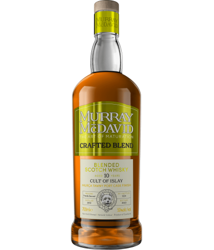 Fles Schotse whisky van bottelaar Murray McDavid, op voorraad bij slijterij t Bockje in Bathmen