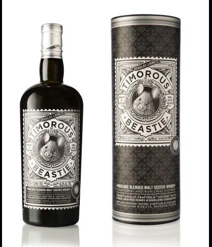 Fles Timorous Beastie Highland Blended Malt, Highland blended malt van Douglas Laing, op voorraad bij slijterij t Bockje in Bathmen