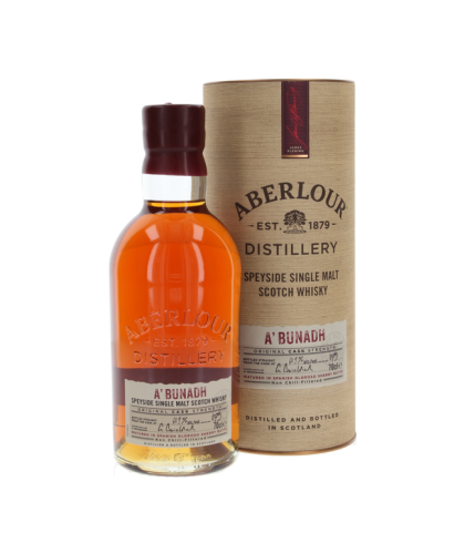 Fles Aberlour A’bunadh Batch #75, Speyside single malt whisky, op voorraad bij slijterij t Bockje in Bathmen