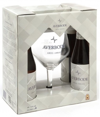 Geschenk Averbode Geschenkverpakking + Glas, bij slijterij ’t Bockje in Bathmen