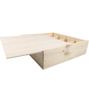 Geschenk-Weinkiste mit Schiebedeckel, 4 Flaschen
