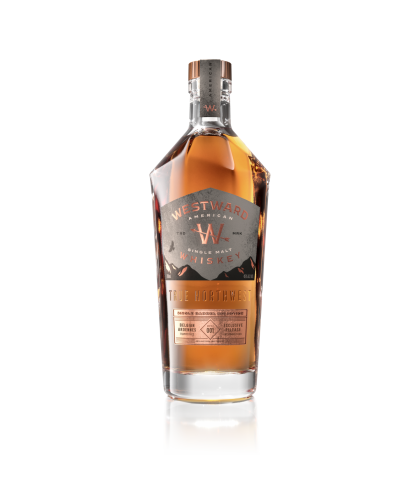 Fles Westward Single Malt Belgian Ardennes, whisky, op voorraad bij slijterij t Bockje in Bathmen