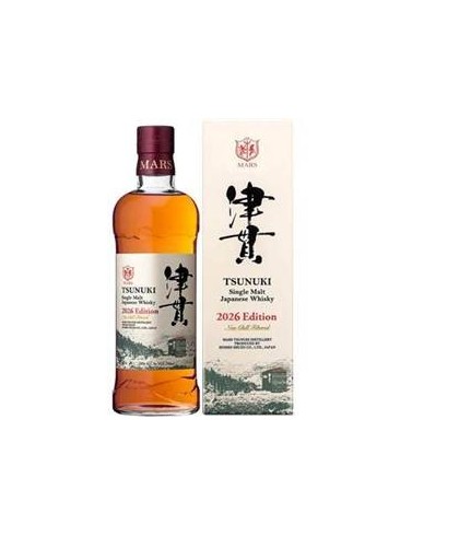 Fles Mars Tsunuki Single Malt 2026 Edition, whisky, op voorraad bij slijterij t Bockje in Bathmen