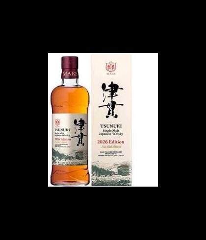 Fles Mars Tsunuki Single Malt 2026 Edition, whisky, op voorraad bij slijterij t Bockje in Bathmen