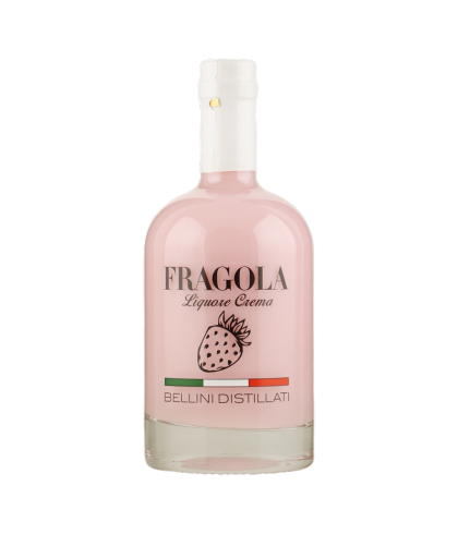 Bellini Liquore Crema Fragola / Aardbei, op voorraad bij slijterij t Bockje in Bathmen