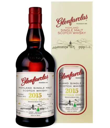 Fles Glenfarclas Christmas Edition 2025, single malt whisky, op voorraad bij slijterij t Bockje in Bathmen