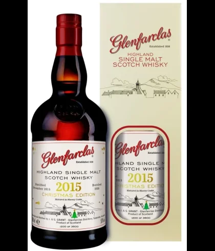 Fles Glenfarclas Christmas Edition 2025, single malt whisky, op voorraad bij slijterij t Bockje in Bathmen