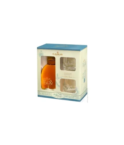 Cognac Ile de Re cognac by Camus geschenk + 2 glazen, bij slijterij ’t Bockje in Bathmen