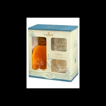 Ile de Re cognac by Camus geschenk + 2 glazen