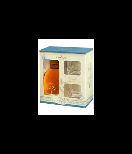 Cognac Ile de Re cognac by Camus geschenk + 2 glazen, bij slijterij ’t Bockje in Bathmen