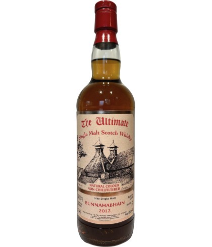 Fles The Ultimate Bunnahabhain 2012 10 Years Old, enkel vat gebotteld door The Ultimate uit Amersfoort, op voorraad bij slijterij t Bockje in Bathmen