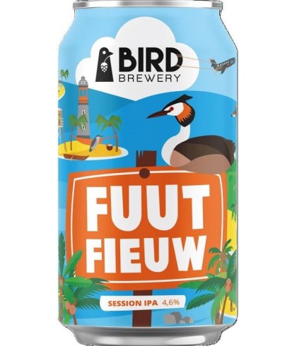Fles Bird Brewery Fuut Fieuw, bier van Bird Brewery, bij slijterij t Bockje in Bathmen
