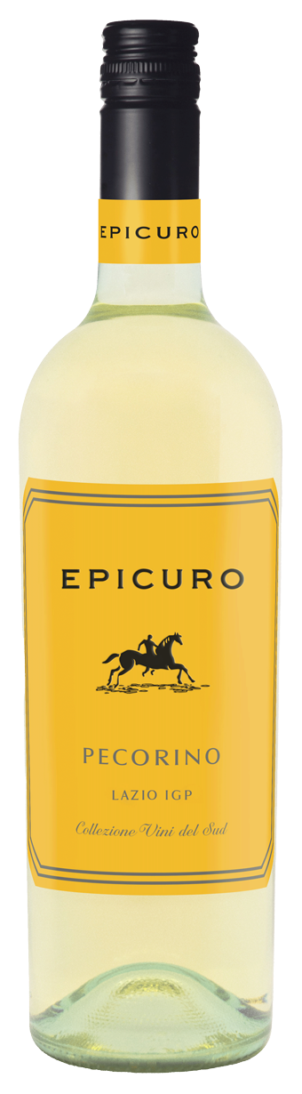 Fles Epicuro Pecorino, wijn, op voorraad bij slijterij ’t Bockje in Bathmen
