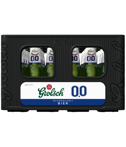 Fles Grolsch Alcoholvrij Bier Krat 24x30cl., bier van Grolsch, bij slijterij t Bockje in Bathmen