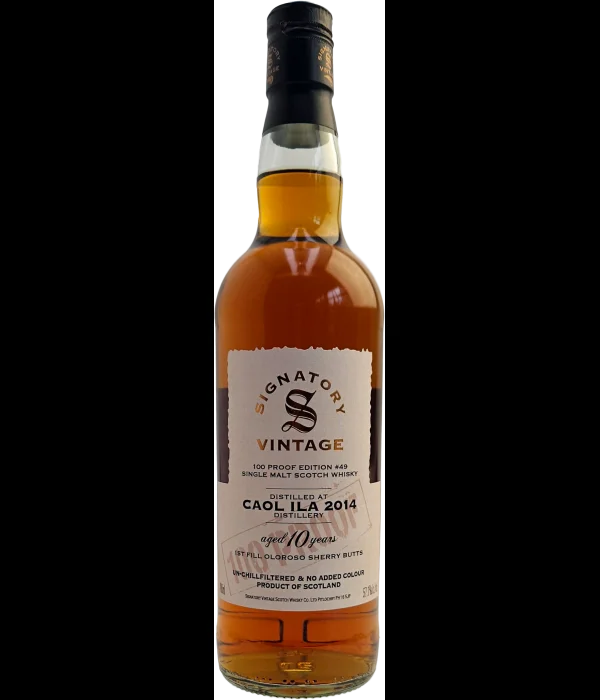 Signatory Vintage Caol Ila 2014 100 Proof Edition #49 bij t Bockje in Bathmen