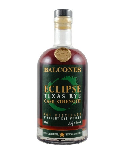 Fles Balcones Eclipse Texas Rye Cask Strength, whisky, op voorraad bij slijterij t Bockje in Bathmen