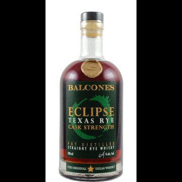Balcones Eclipse Texas Rye Cask Strength