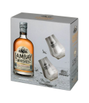 Lambay Malt Irish Whiskey Giftpack met Glazen