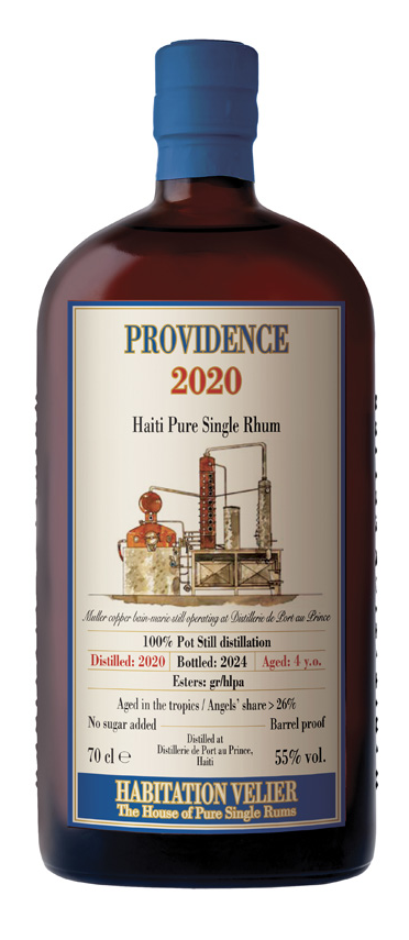 Fles Habitation Velier Providence 2020, rum, op voorraad bij slijterij ’t Bockje in Bathmen