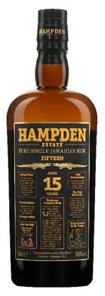 Fles Hampden Fifteen Estate Pure Jamaican Rum 15Y, rum, op voorraad bij slijterij t Bockje in Bathmen