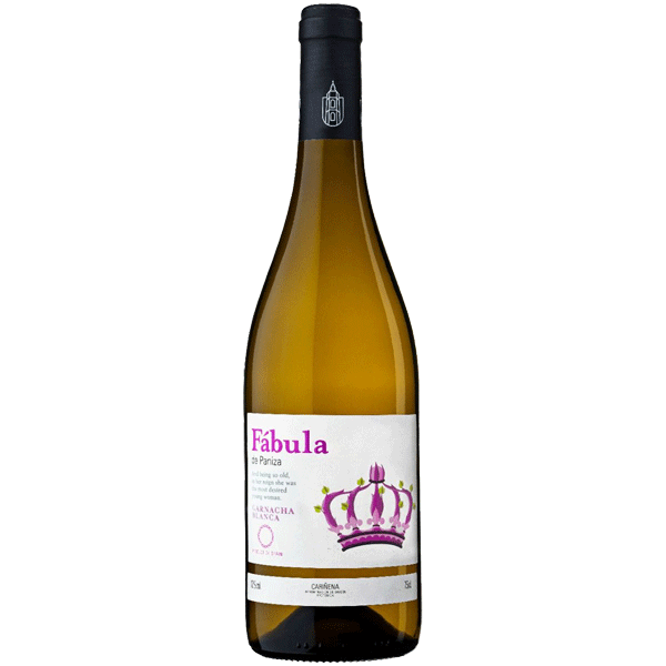Fles Bodegas Paniza Fabula Garnacha Blanca, wijn, bij slijterij ’t Bockje in Bathmen