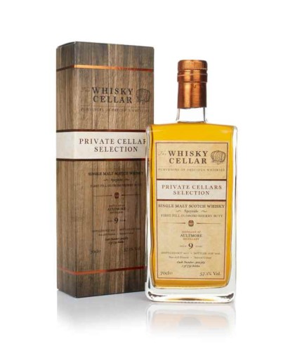 Fles The Whisky Cellar Aultmore 9Y 2011, single malt whisky, op voorraad bij slijterij t Bockje in Bathmen