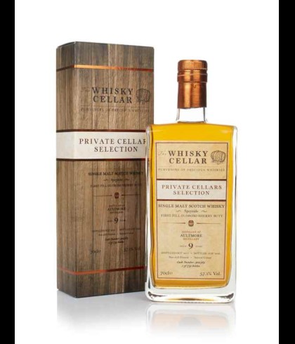 Fles The Whisky Cellar Aultmore 9Y 2011, single malt whisky, op voorraad bij slijterij t Bockje in Bathmen