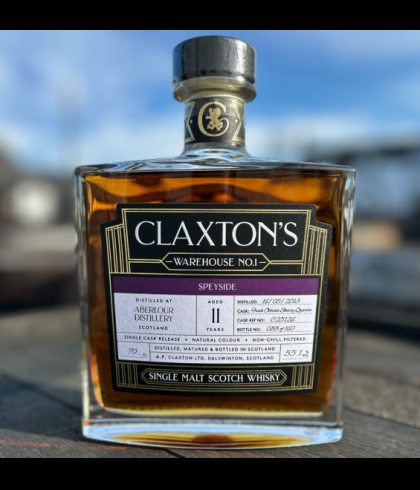 Fles Claxton&rsquo;s Warehouse No.1 Aberlour 11 Years Old 2013, Speyside single malt whisky, op voorraad bij slijterij t Bockje in Bathmen