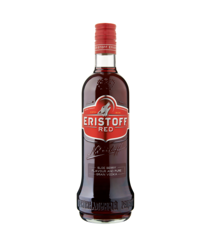 Wodka Eristoff Vodka Red van Eristoff, bij slijterij ’t Bockje in Bathmen