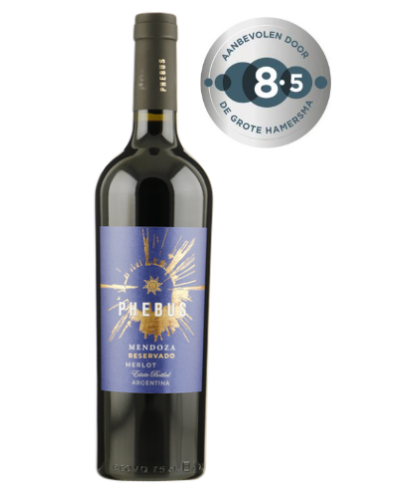 Fles Phebus Mendoza Reservado Merlot, wijn op voorraad bij slijterij t Bockje in Bathmen