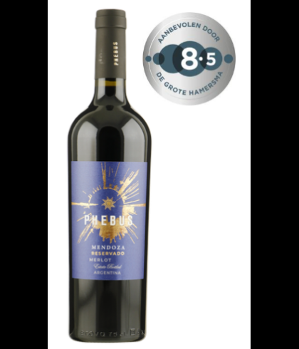 Fles Phebus Mendoza Reservado Merlot, wijn op voorraad bij slijterij t Bockje in Bathmen