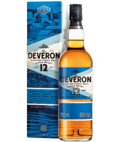Fles The Deveron 12 Years Old, Schotse Highland single malt uit Banff, op voorraad bij slijterij t Bockje in Bathmen
